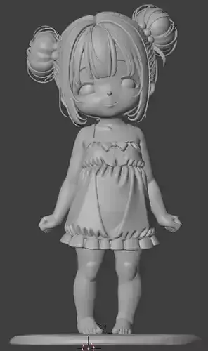 P fof pompom 3D Printable Model for Collectors 3D print mode