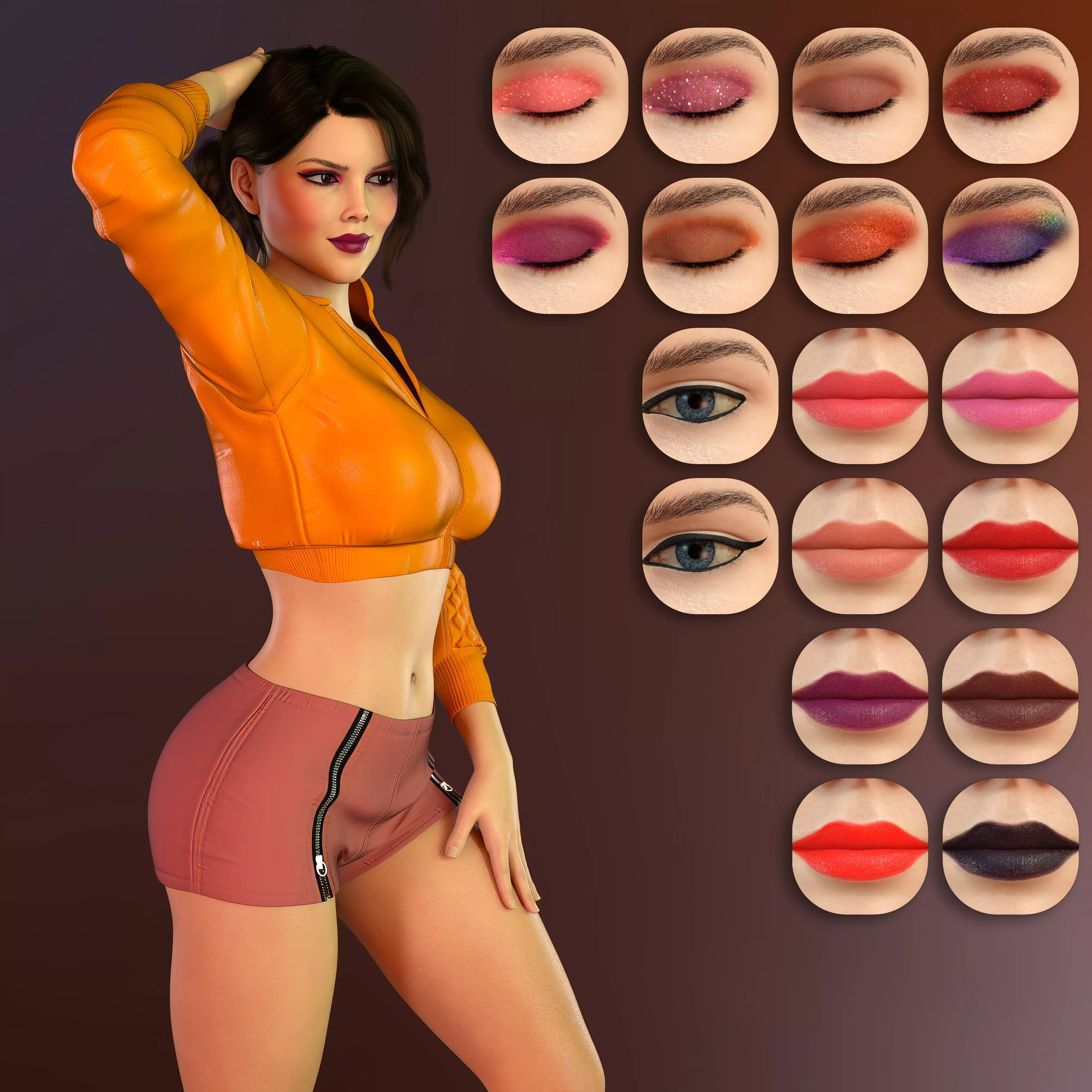 DD Kenna HD for Genesis 8 Female Character for Daz Studio 3D model_6
