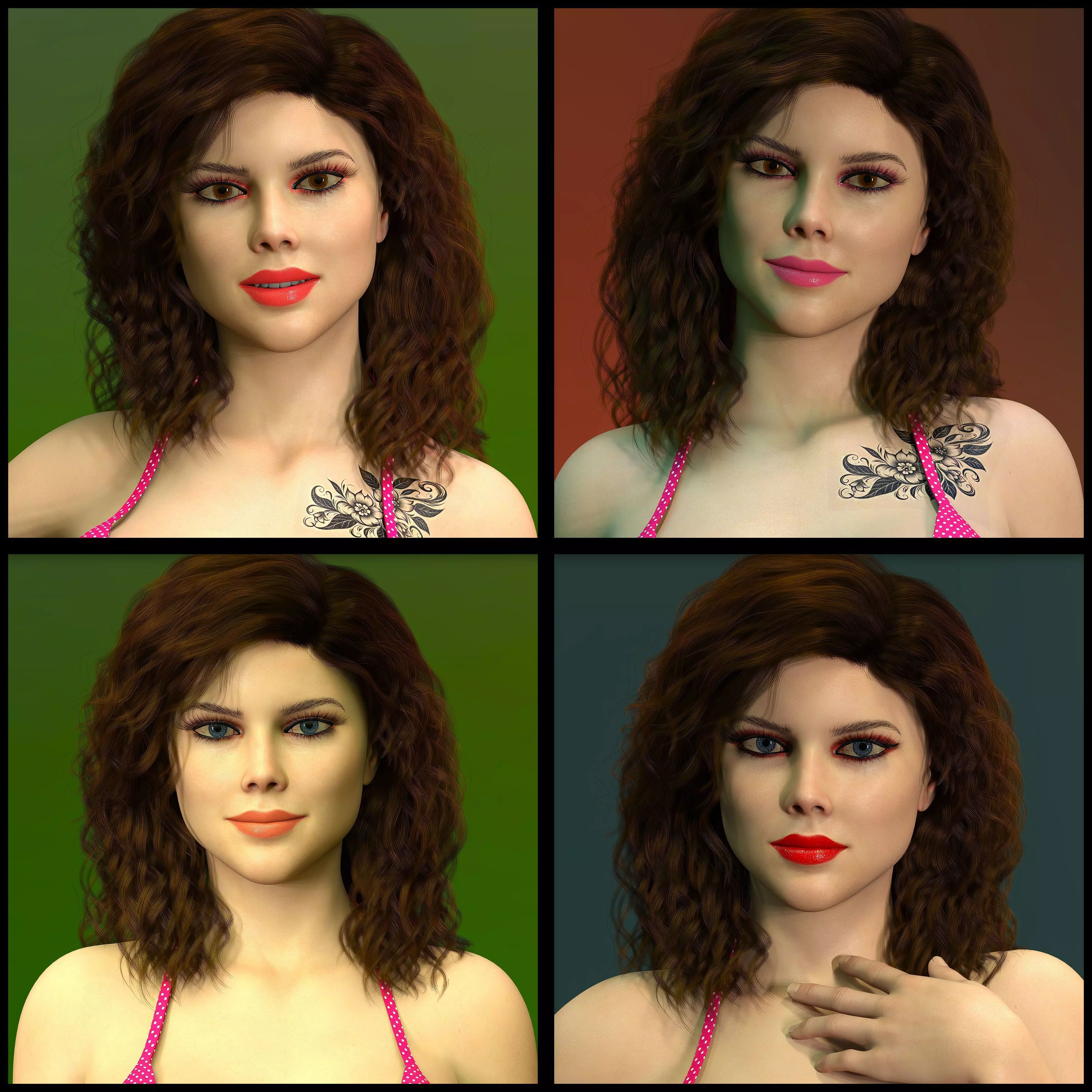 DD Kenna HD for Genesis 8 Female Character for Daz Studio 3D model_8