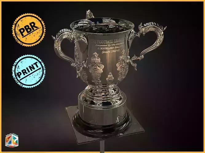 EFL League football Cup Trophy Award - cinematic - 3D print