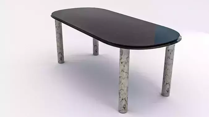 Modern cylindrical pedestal table