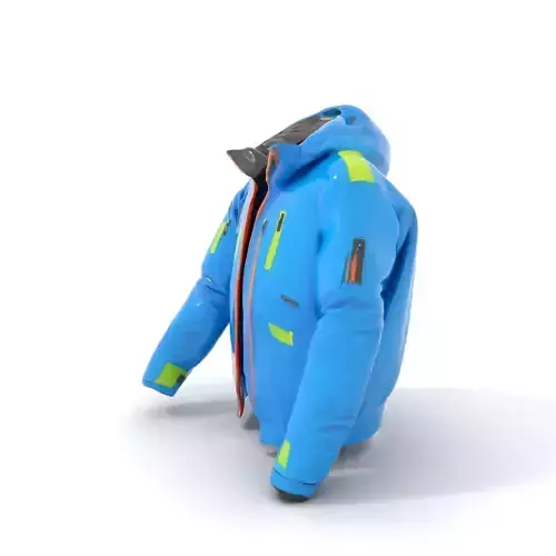 Vibrant Blue Jacket model pack Low-poly 3D model