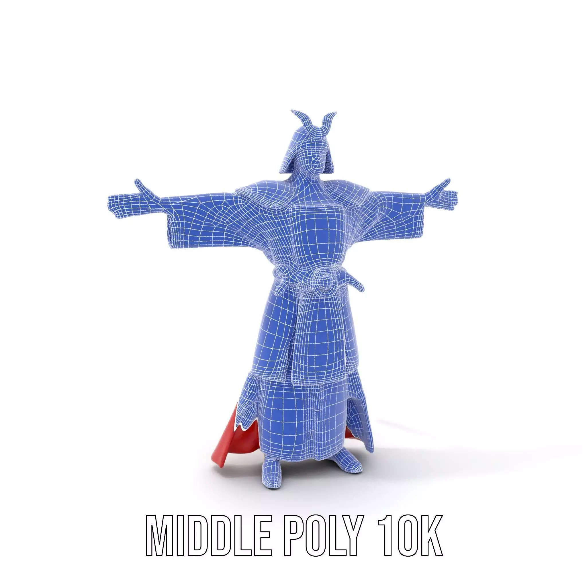 Samurai Warrior Armor model pack Low-poly 3D model_29