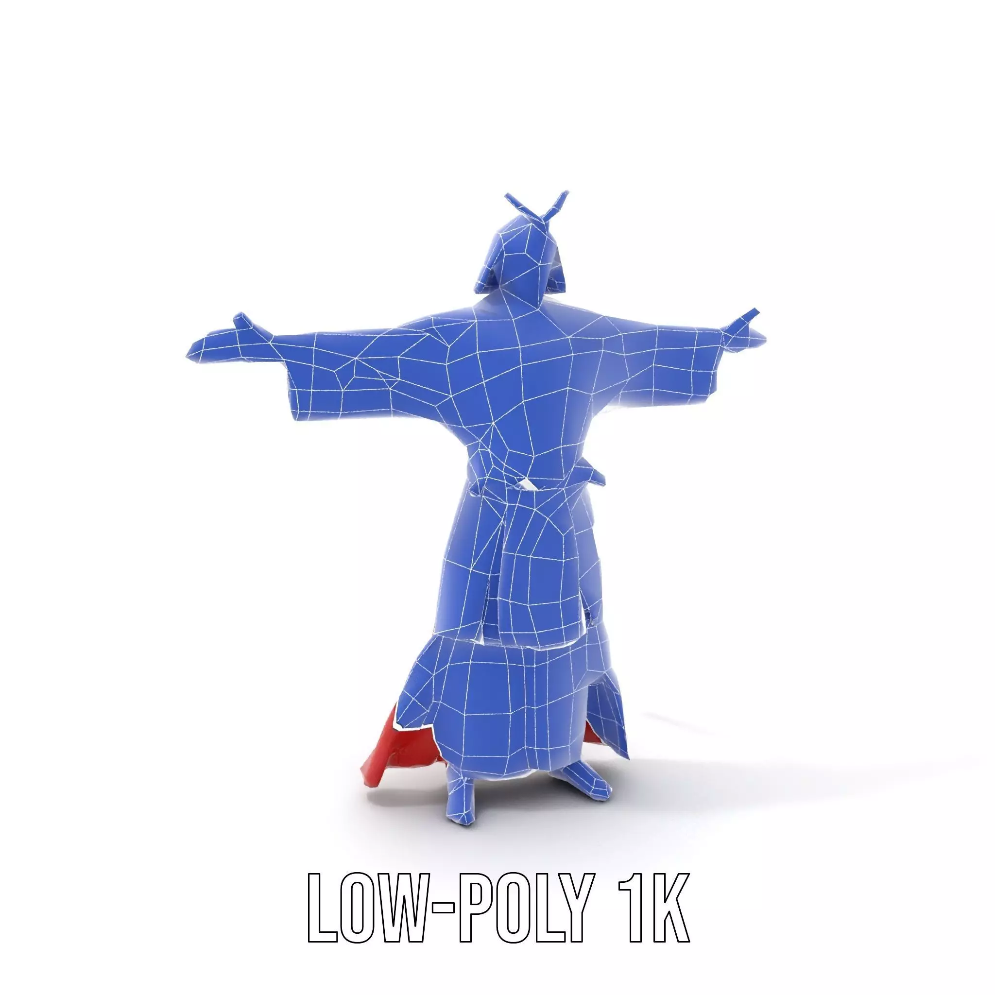 Samurai Warrior Armor model pack Low-poly 3D model_8