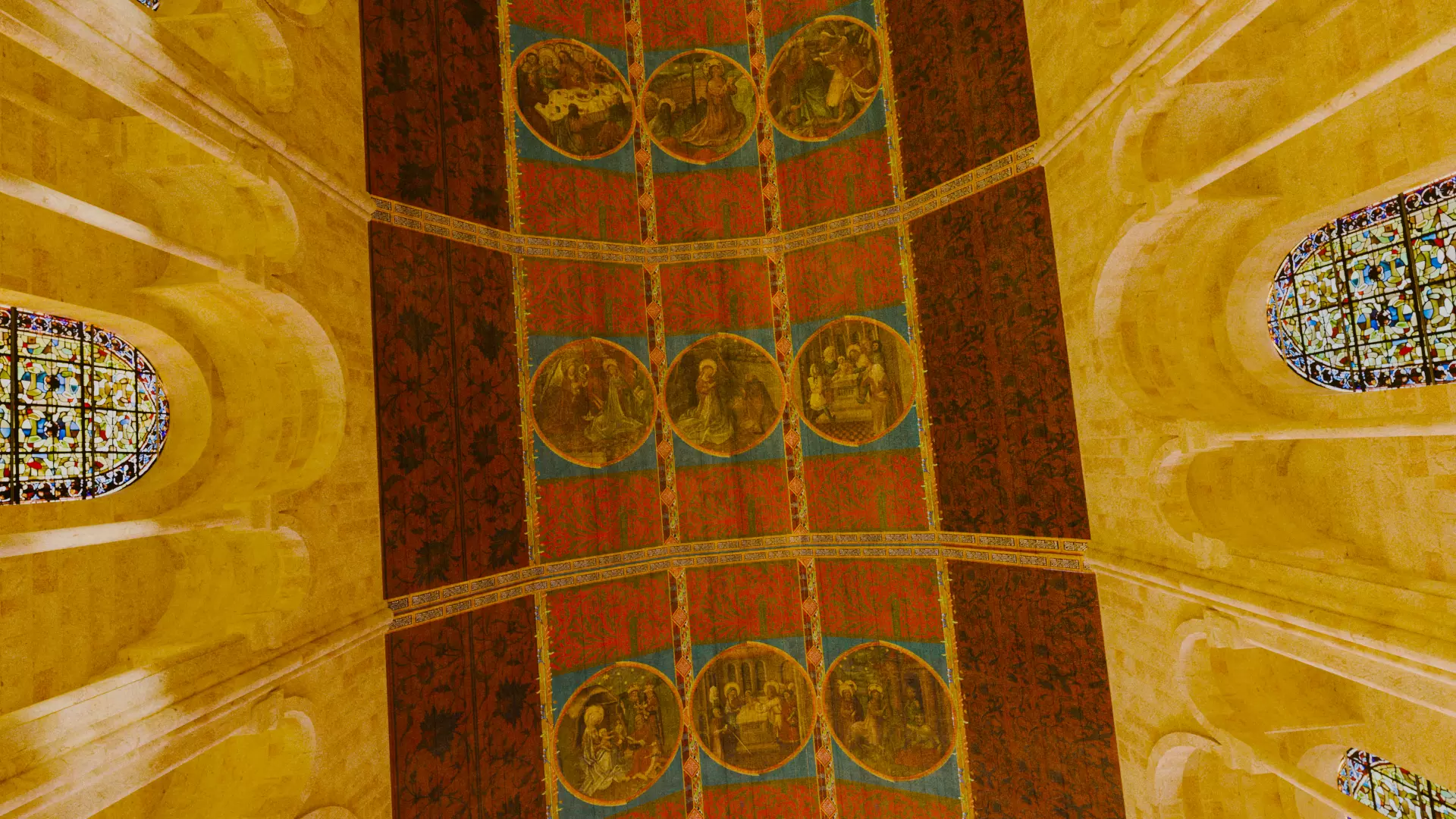 Cathedral Romanesque Nave Low-poly 3D model_20