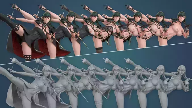 Yor Forger - Spy x Family 3D Figure STL Multiple Versions