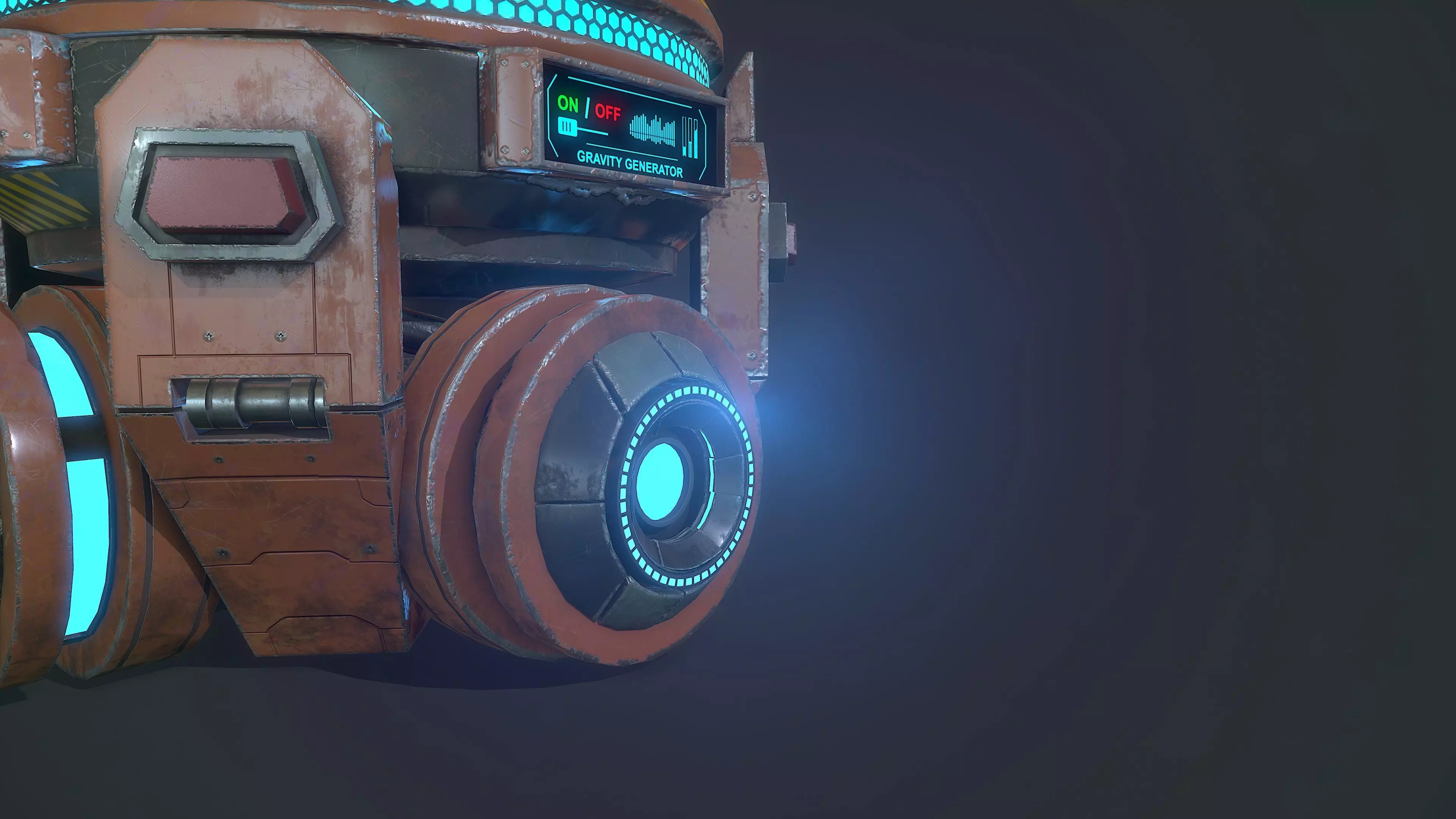 Gravity Generator Low-poly 3D model_3