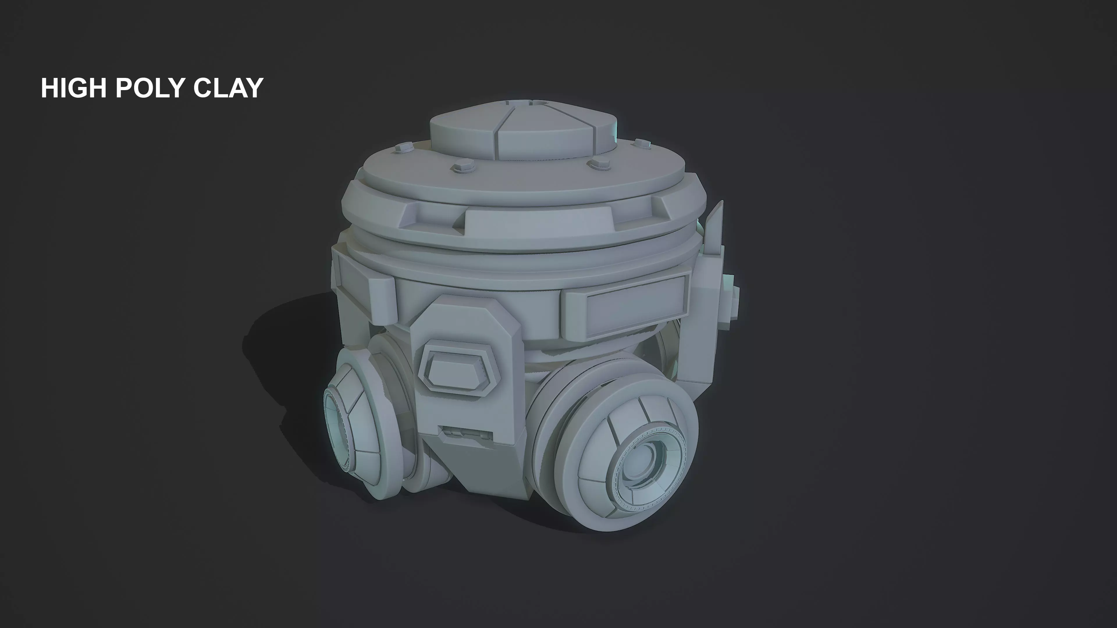 Gravity Generator Low-poly 3D model_8