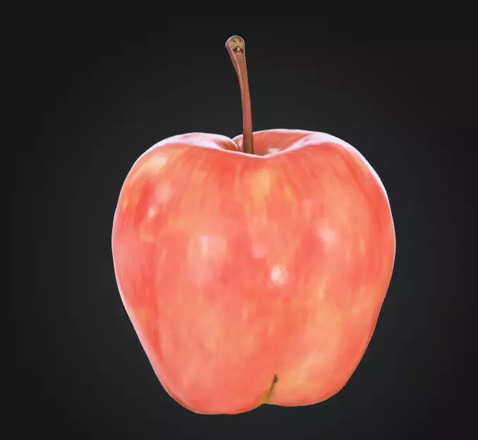 Apple Skull Dark Fantasy Low-poly 3D model_4