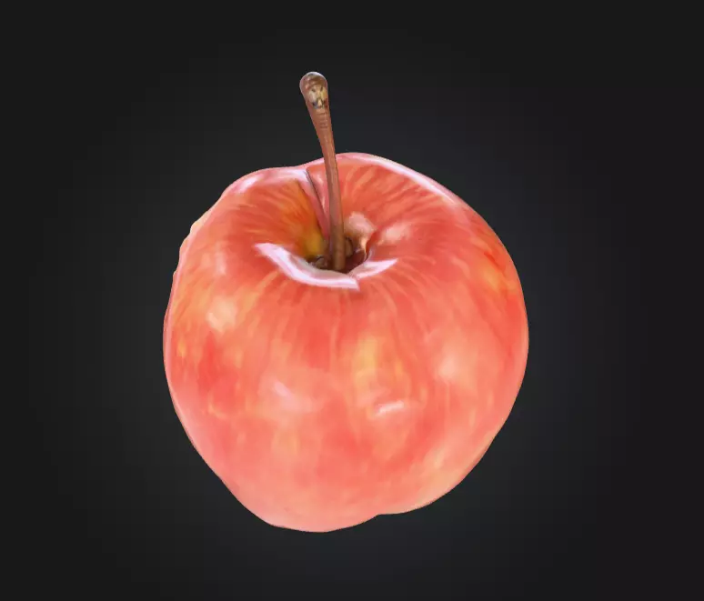 Apple Skull Dark Fantasy Low-poly 3D model_10