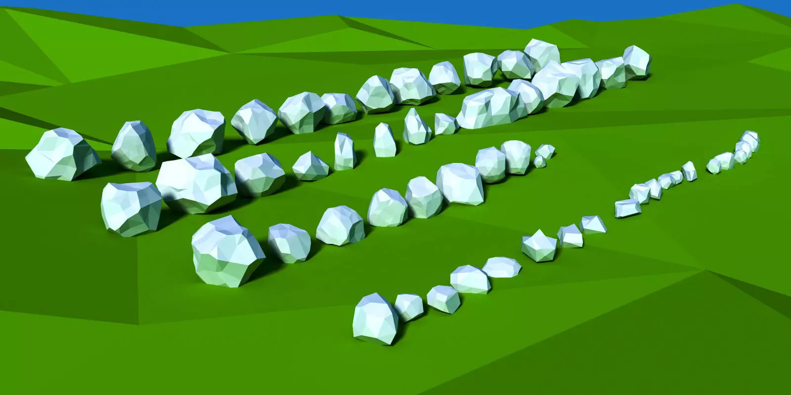 Low Poly Rocks Pack Low-poly 3D model_0