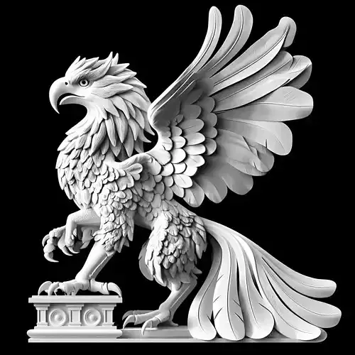 Griffin Sculpture Mythical Creature Art