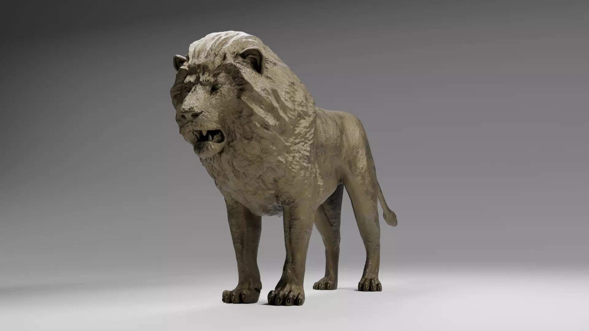 Golden Lion 3D model_1