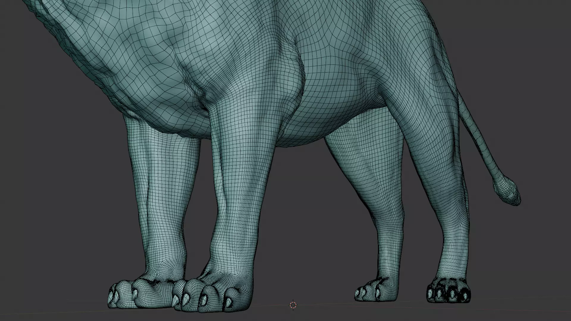 Golden Lion 3D model_9