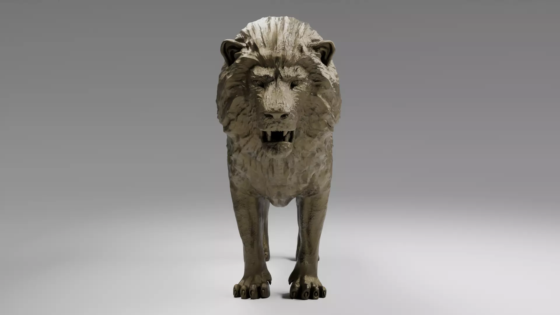 Golden Lion 3D model_5
