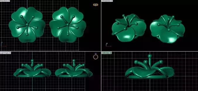 earrings jewellry 3d designer 3d models jewellry