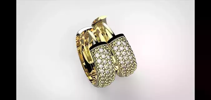 Brillante Earring 3D print model