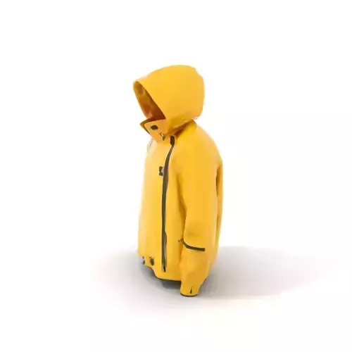 Yellow Rain Jacket model pack Low-poly 3D model