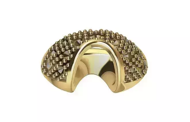 Beaded Metal Strap Loop with Rhinestone  Accessories 3D Model