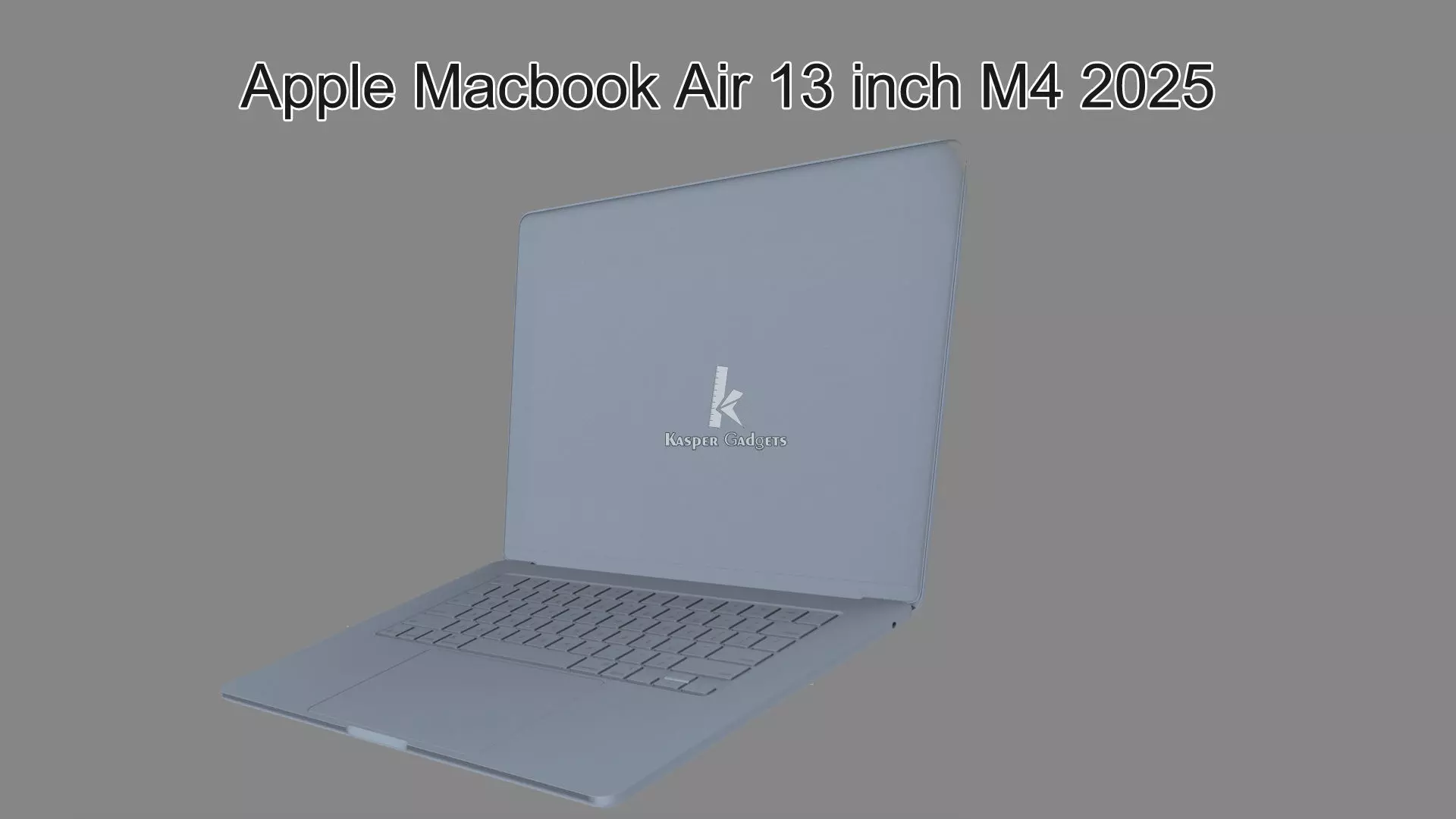 Apple Macbook Air 13 inch M4 2025 3D print model_11
