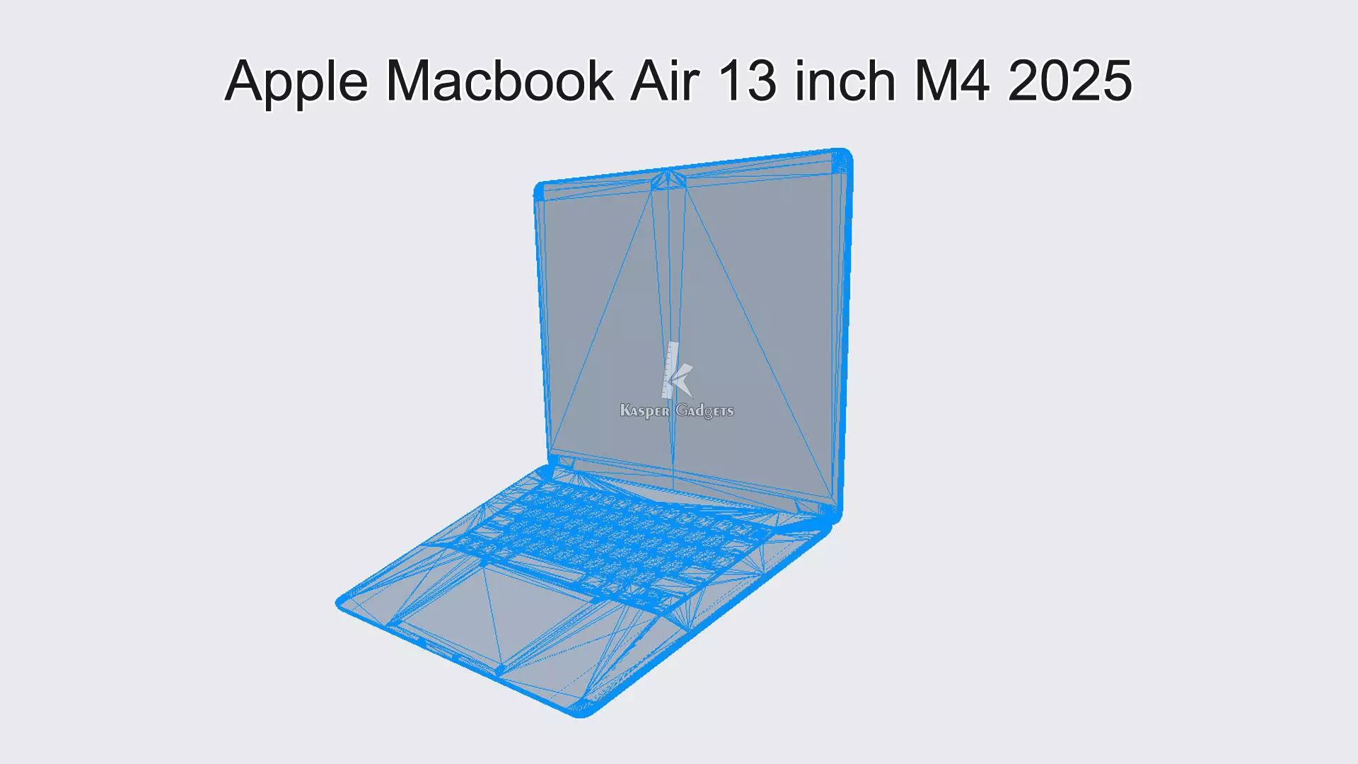 Apple Macbook Air 13 inch M4 2025 3D print model_14