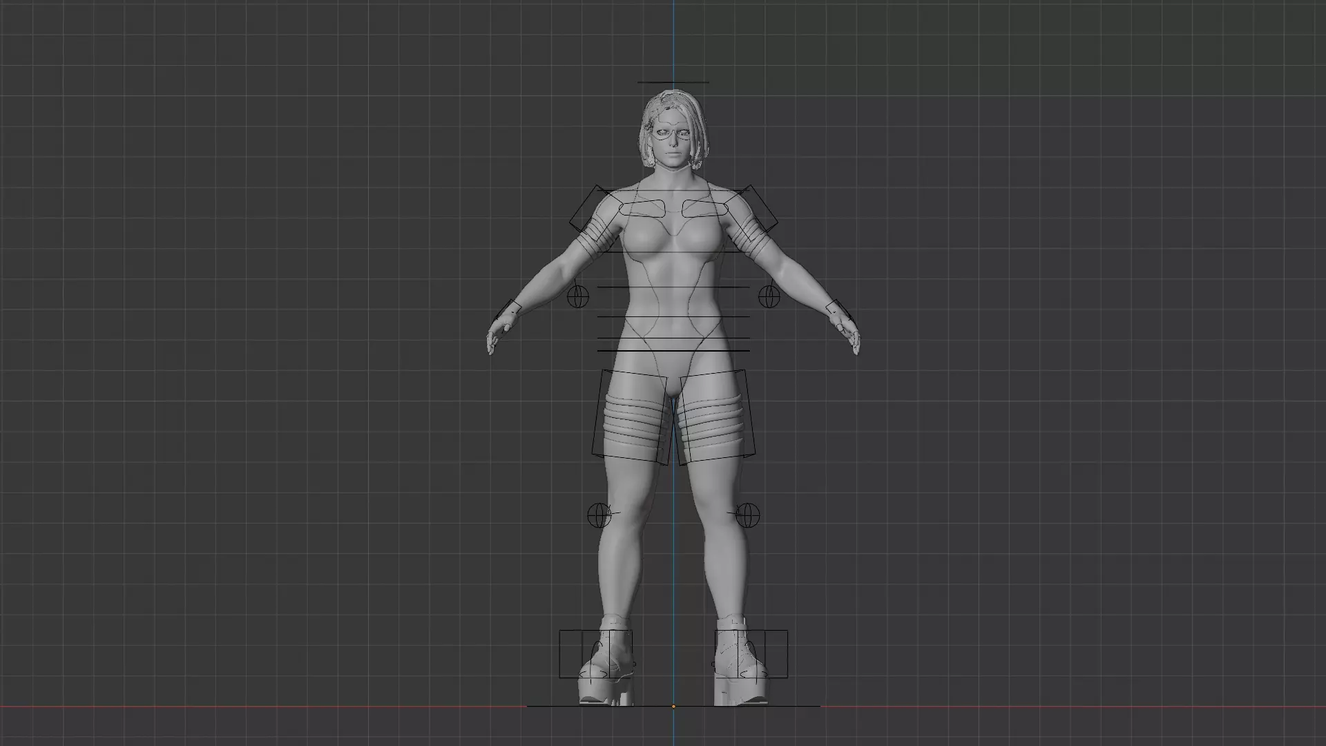 Emerald Vortex  Energy Superheroine 3D Character Low-poly 3D model_14