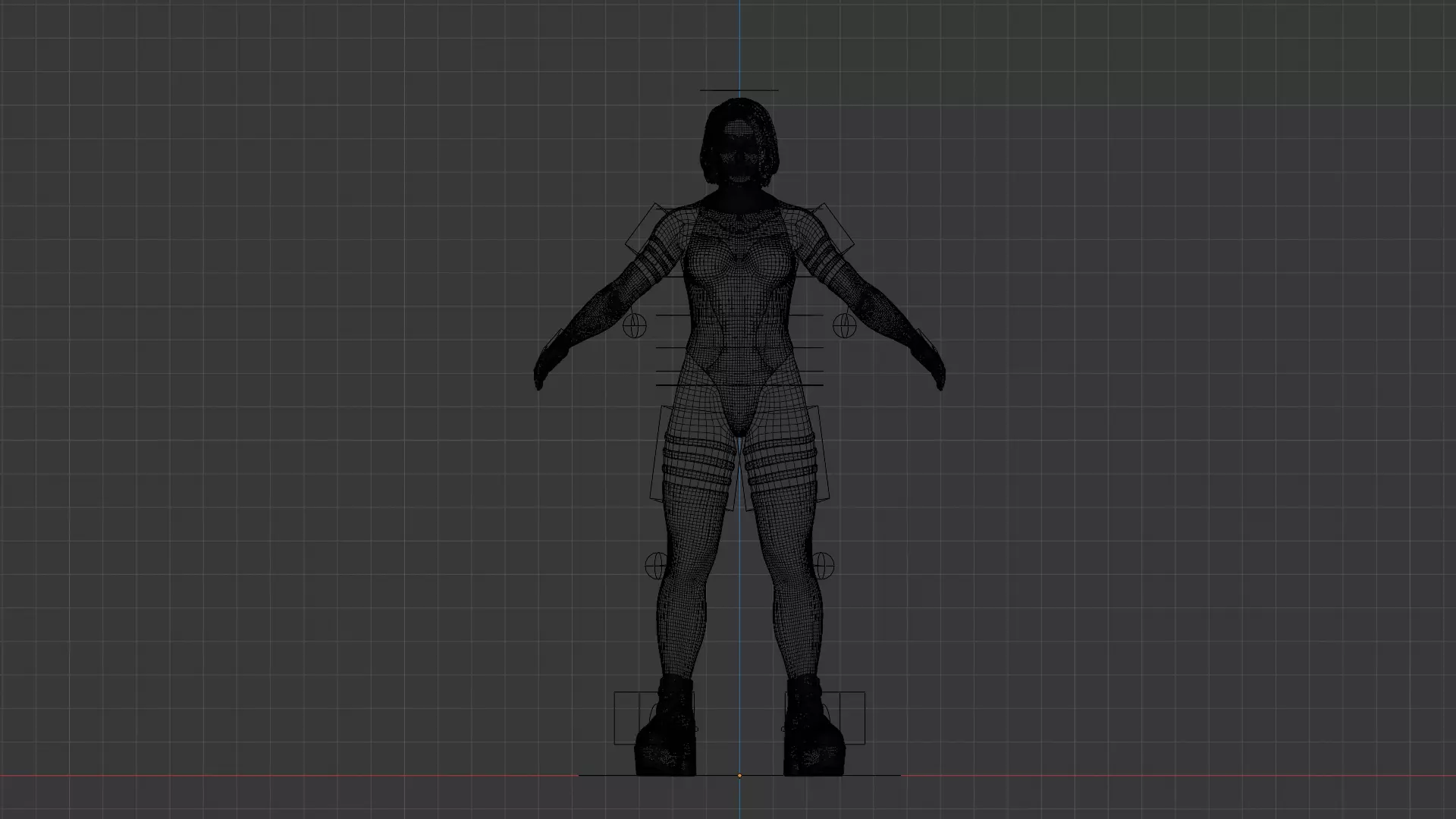 Emerald Vortex  Energy Superheroine 3D Character Low-poly 3D model_15