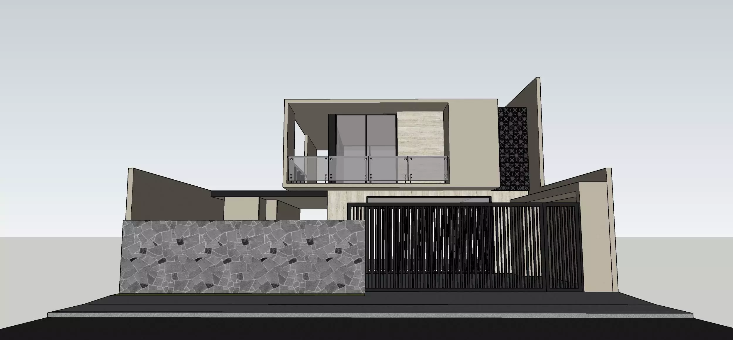 Realistic Exterior Lumion Rendering and SketchUp 3D model_1