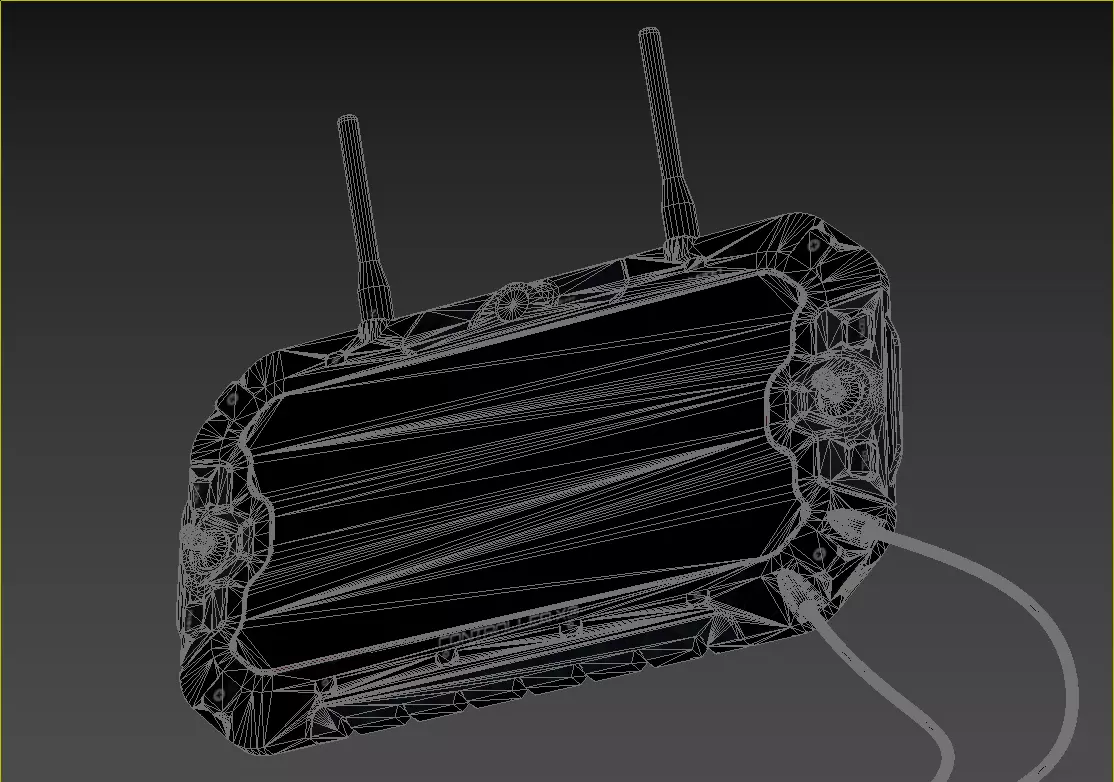 Sci-fi Controller X3 Device PBR Low-poly 3D model_8