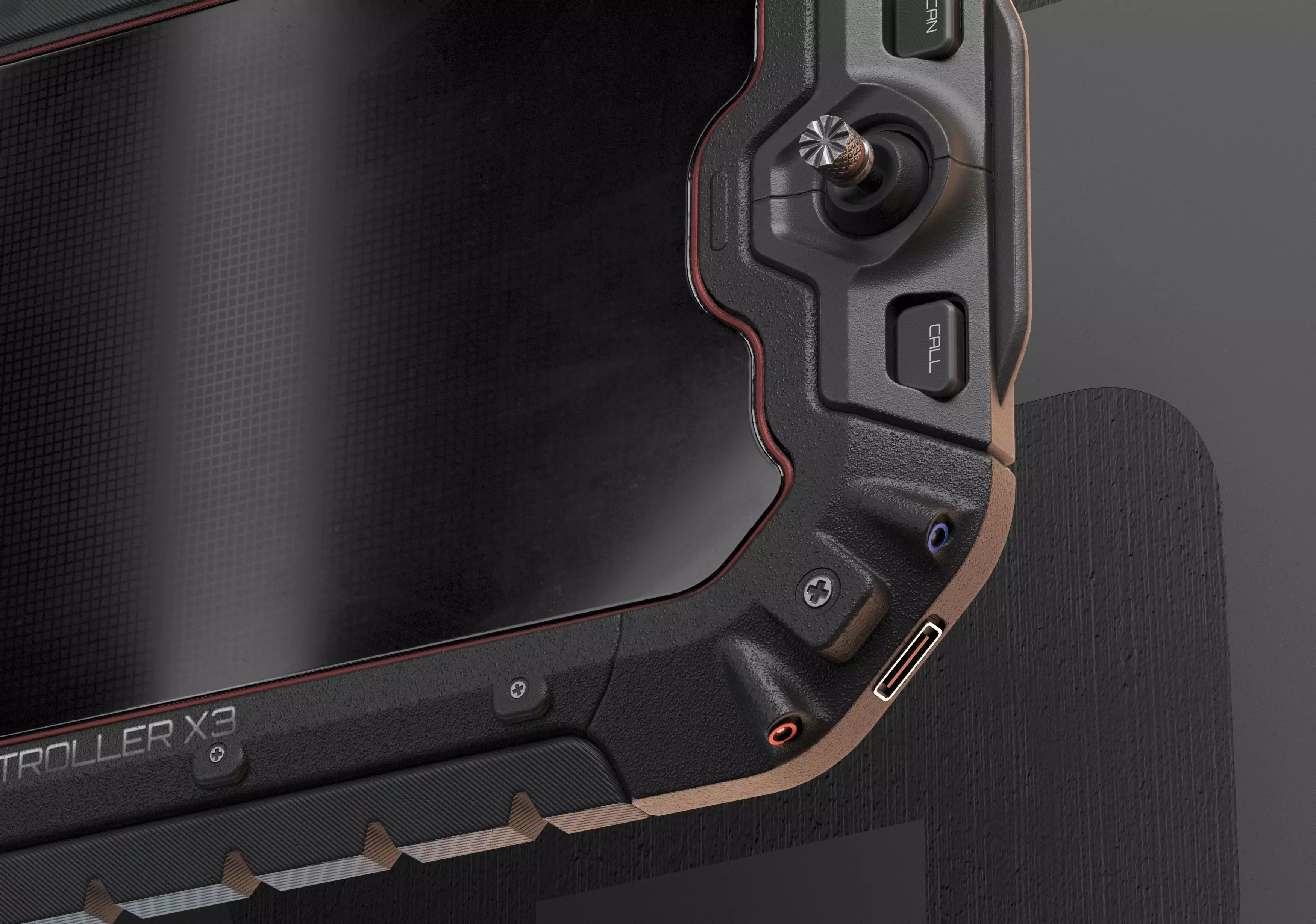 Sci-fi Controller X3 Device PBR Low-poly 3D model_5