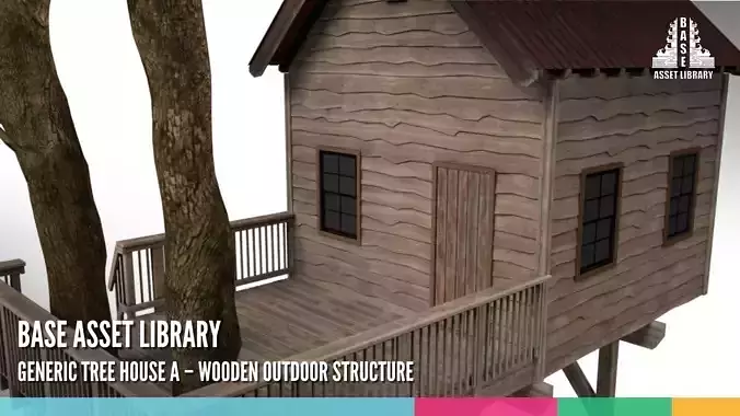 Generic Tree House A Wooden Outdoor Structure