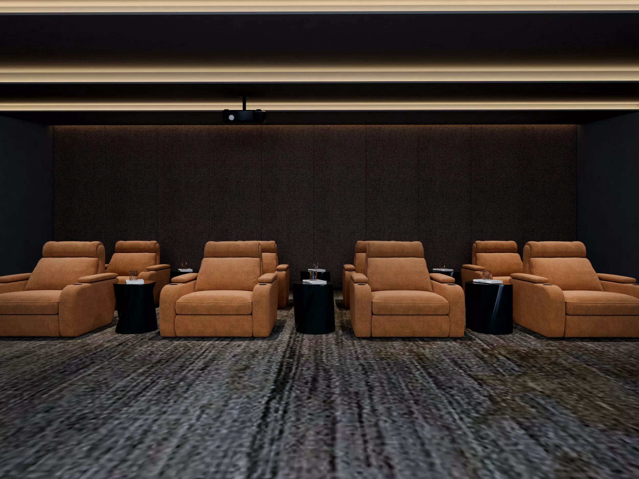 Movie Theater Interior Low-poly 3D model_4