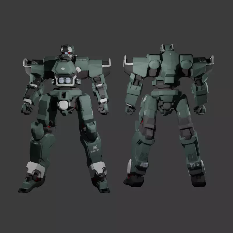 Mecha Cerberus 3D model_0