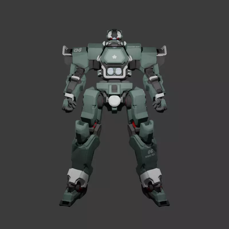 Mecha Cerberus 3D model_1