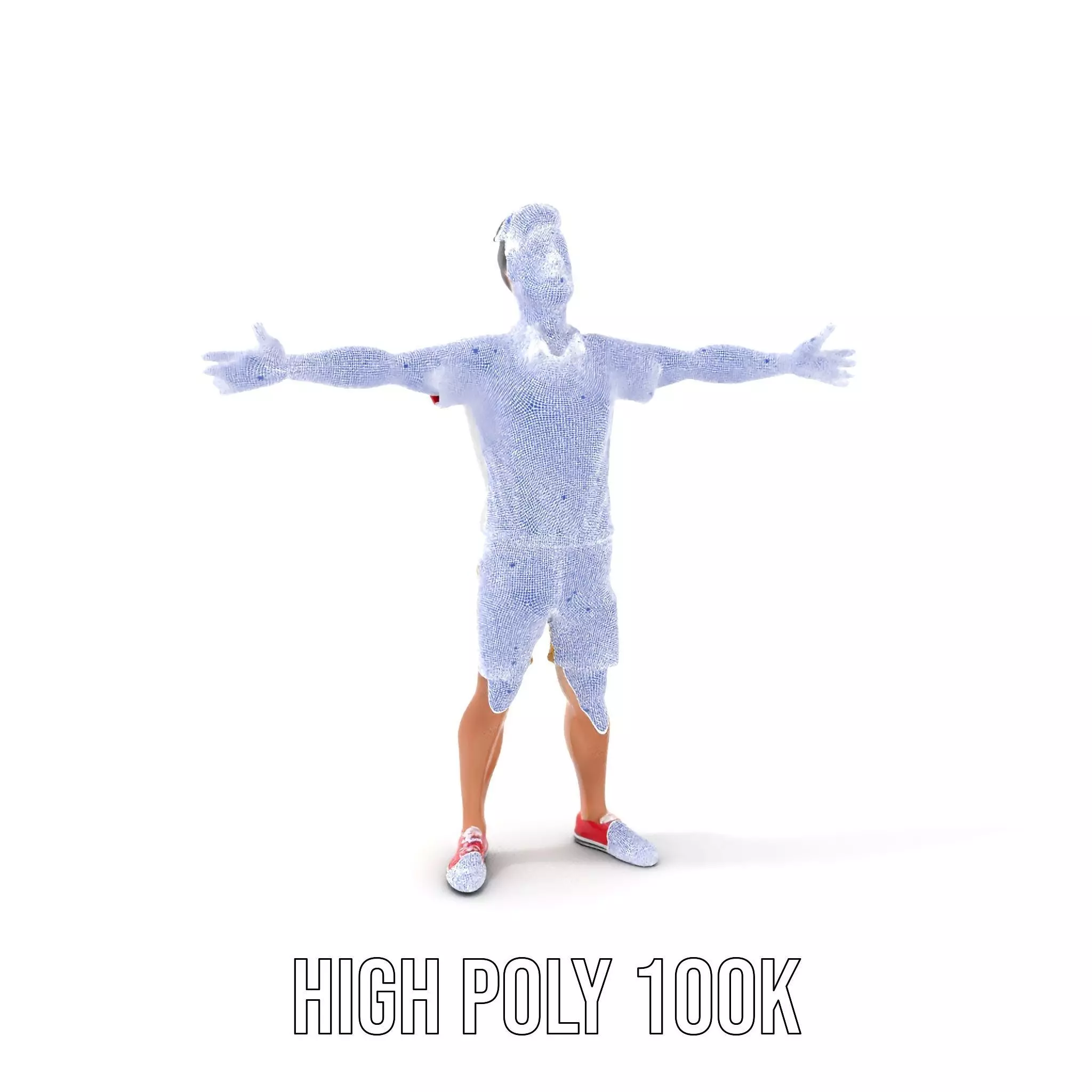 Casual Summer Outfit model pack Low-poly 3D model_4