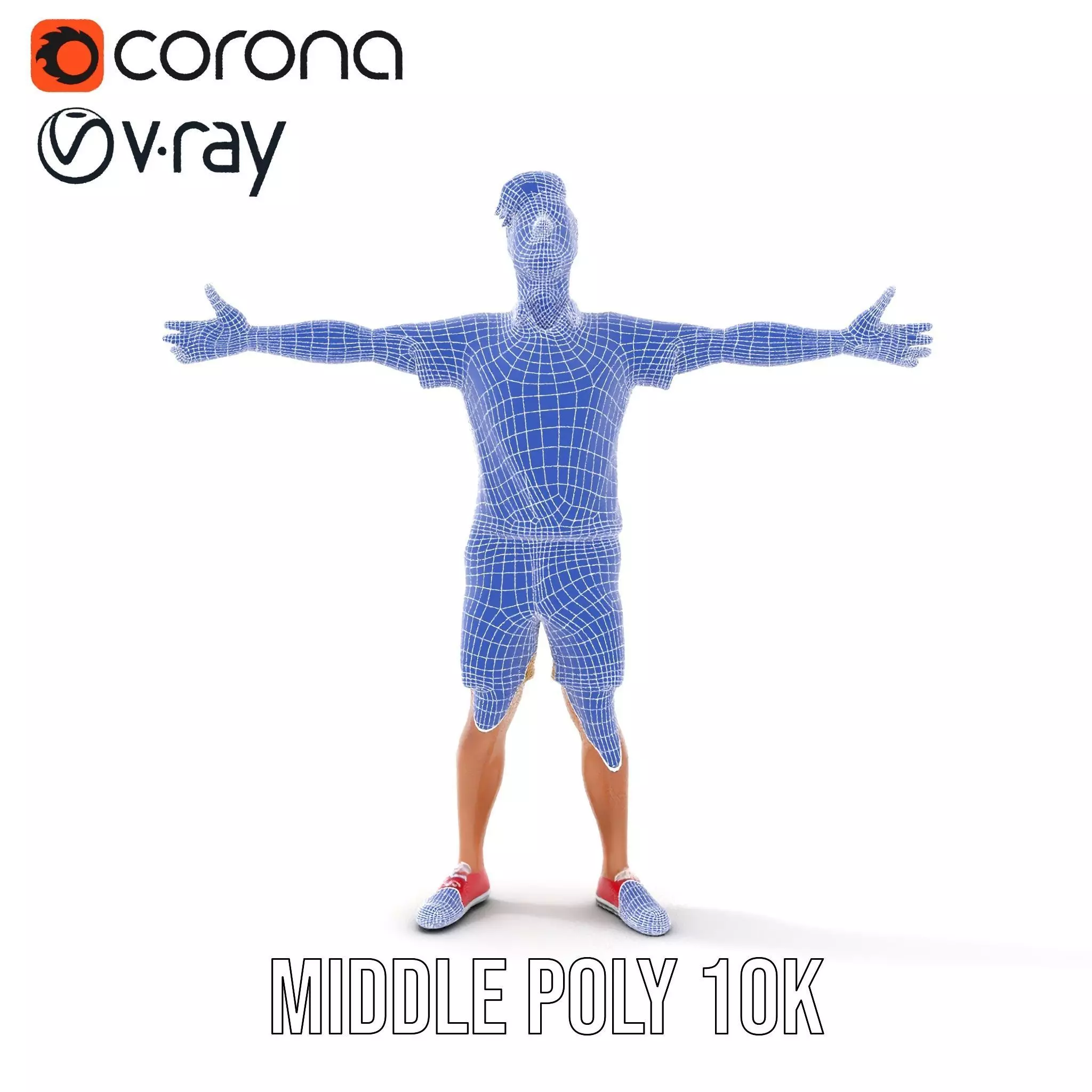 Casual Summer Outfit model pack Low-poly 3D model_29