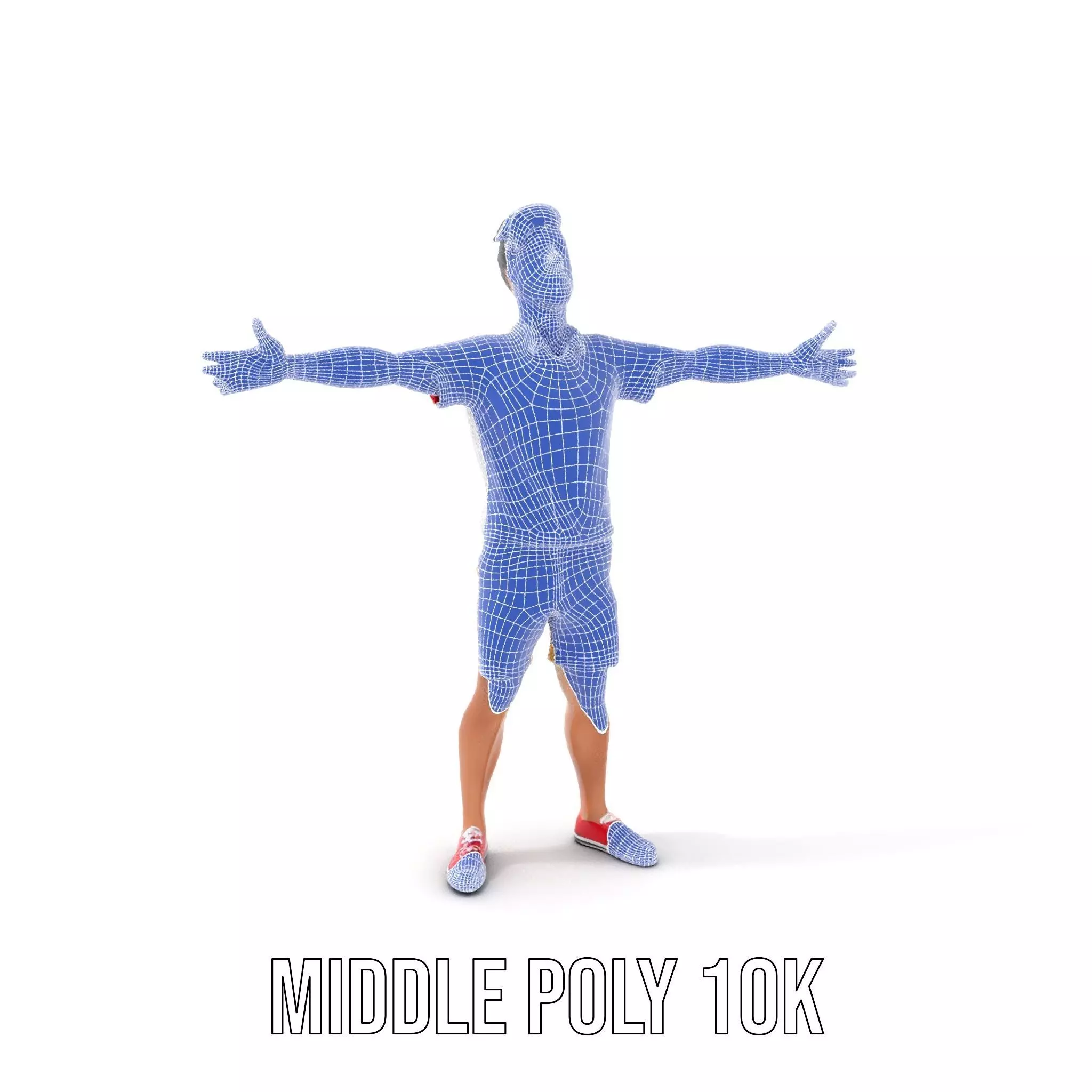 Casual Summer Outfit model pack Low-poly 3D model_15