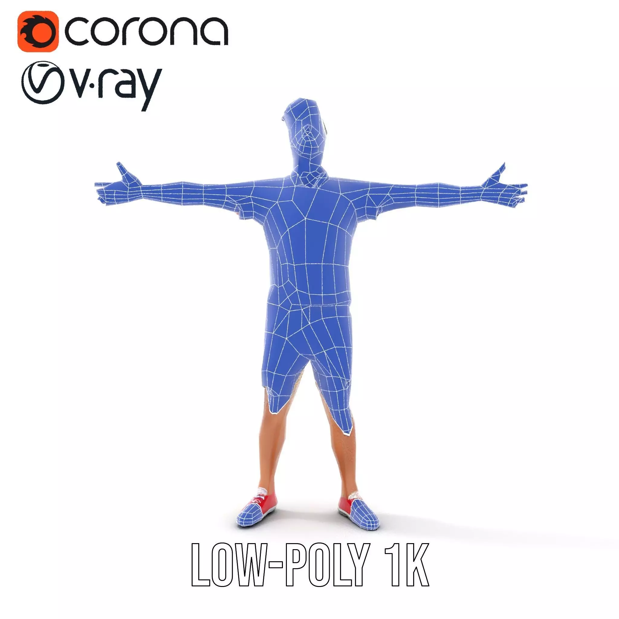 Casual Summer Outfit model pack Low-poly 3D model_11