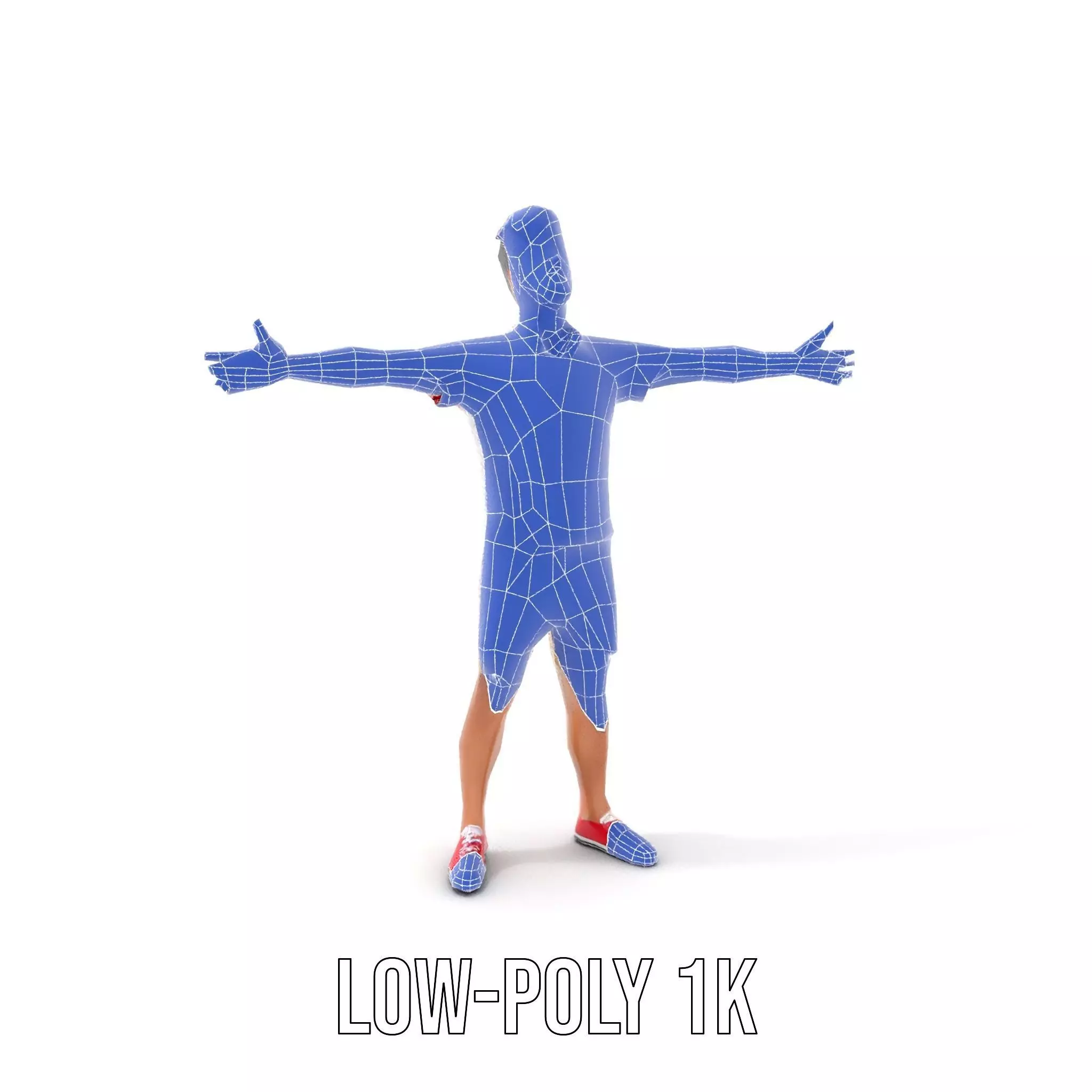 Casual Summer Outfit model pack Low-poly 3D model_24