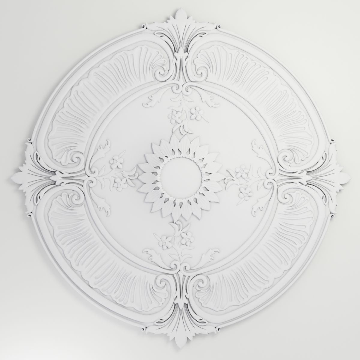 Ceiling medallion  3D model_7