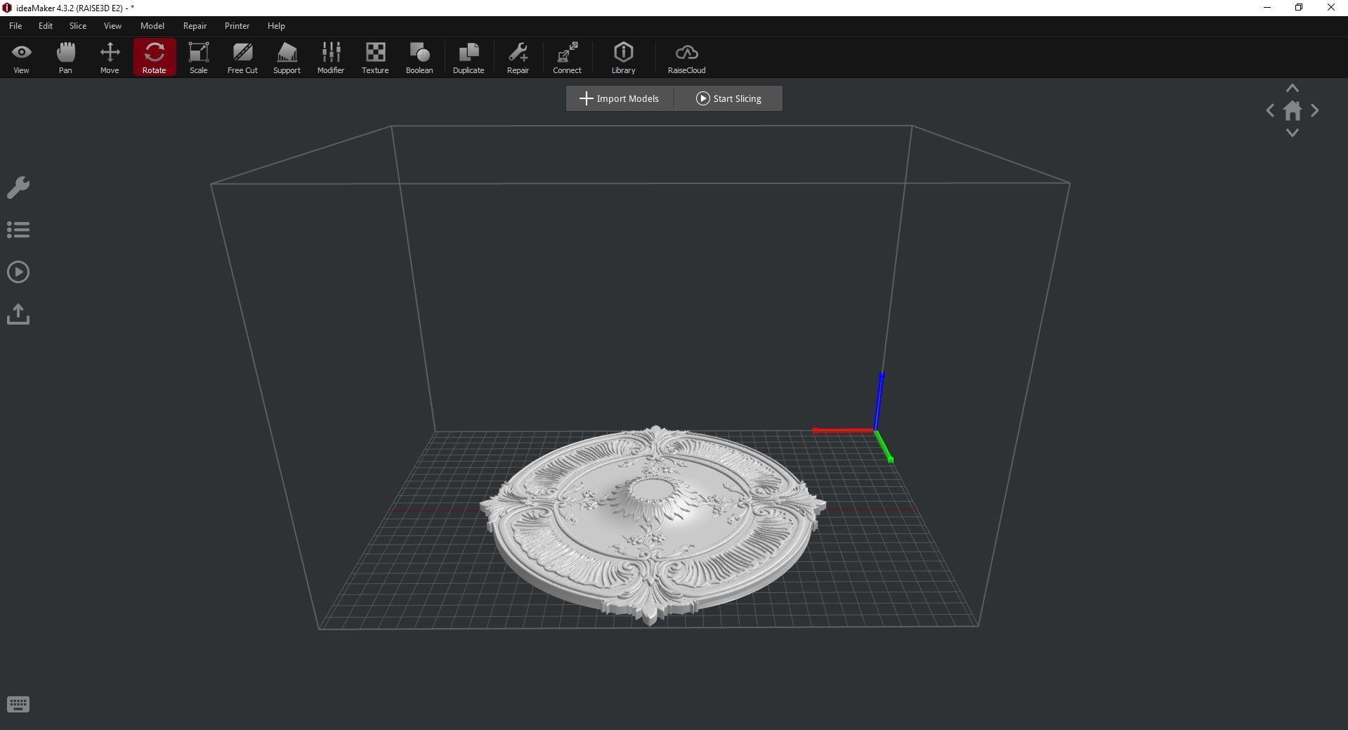 Ceiling medallion  3D model_10