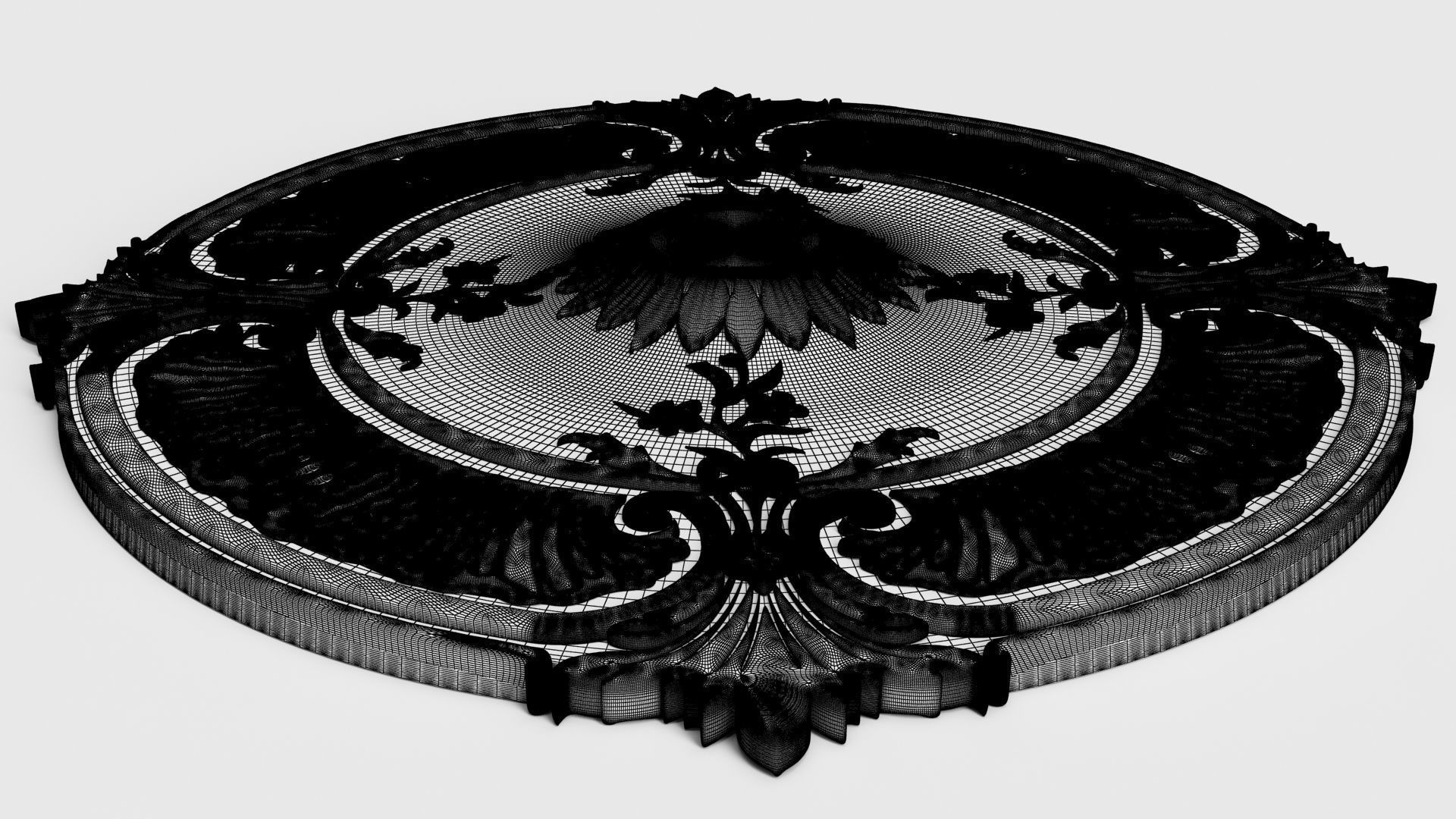 Ceiling medallion  3D model_5