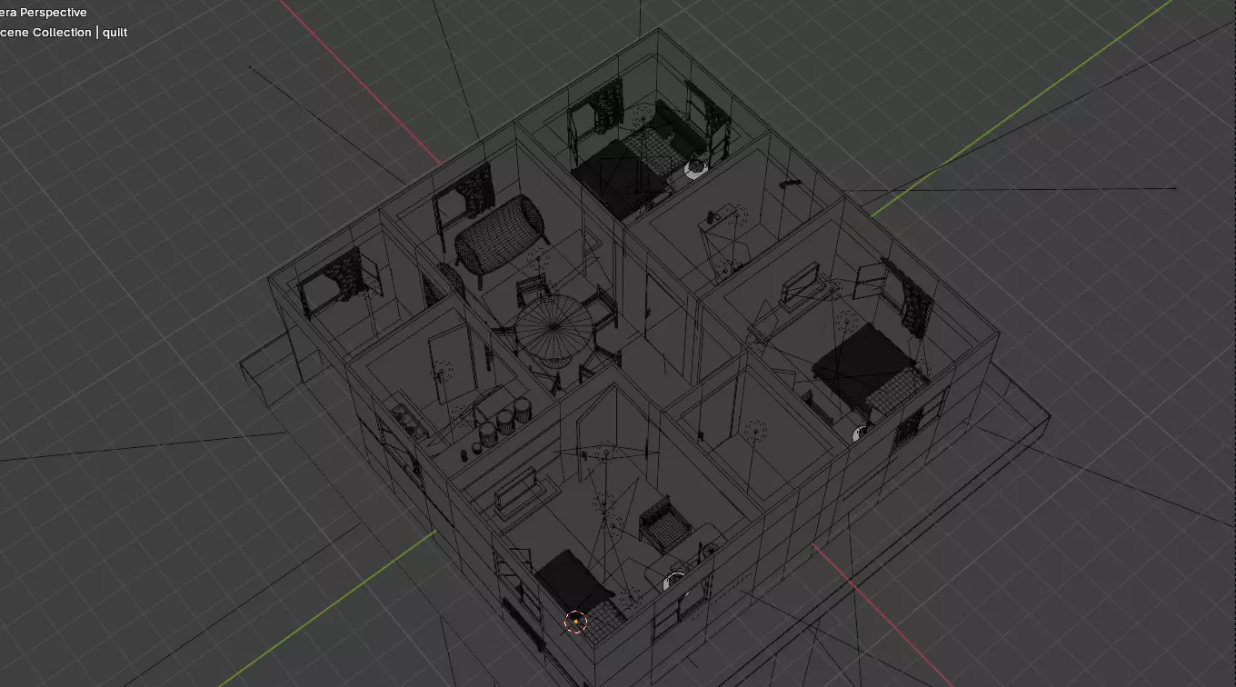 Modern Home Pack And Low Poly House Collection Low-poly 3D model_23