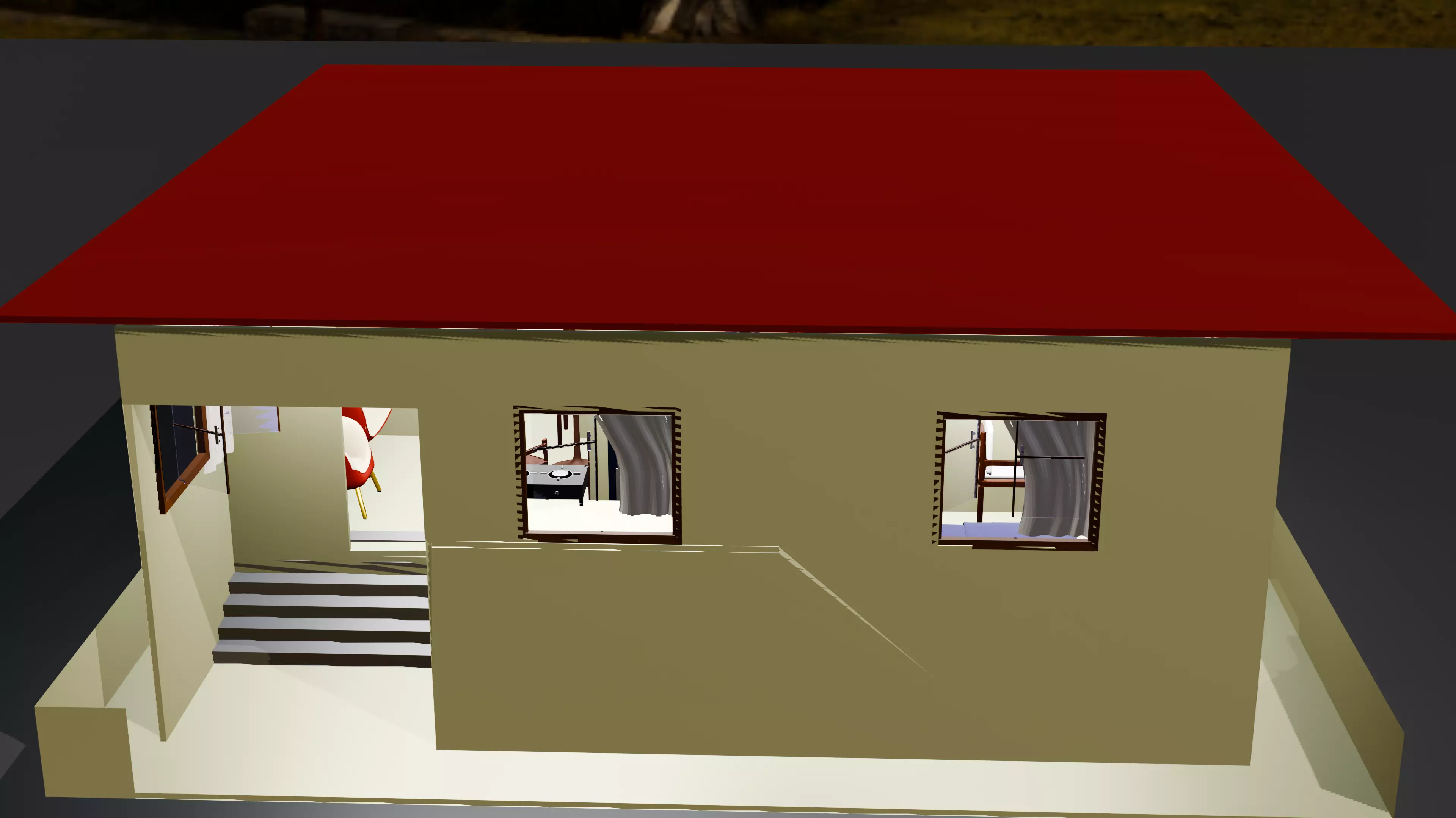 Modern Home Pack And Low Poly House Collection Low-poly 3D model_16