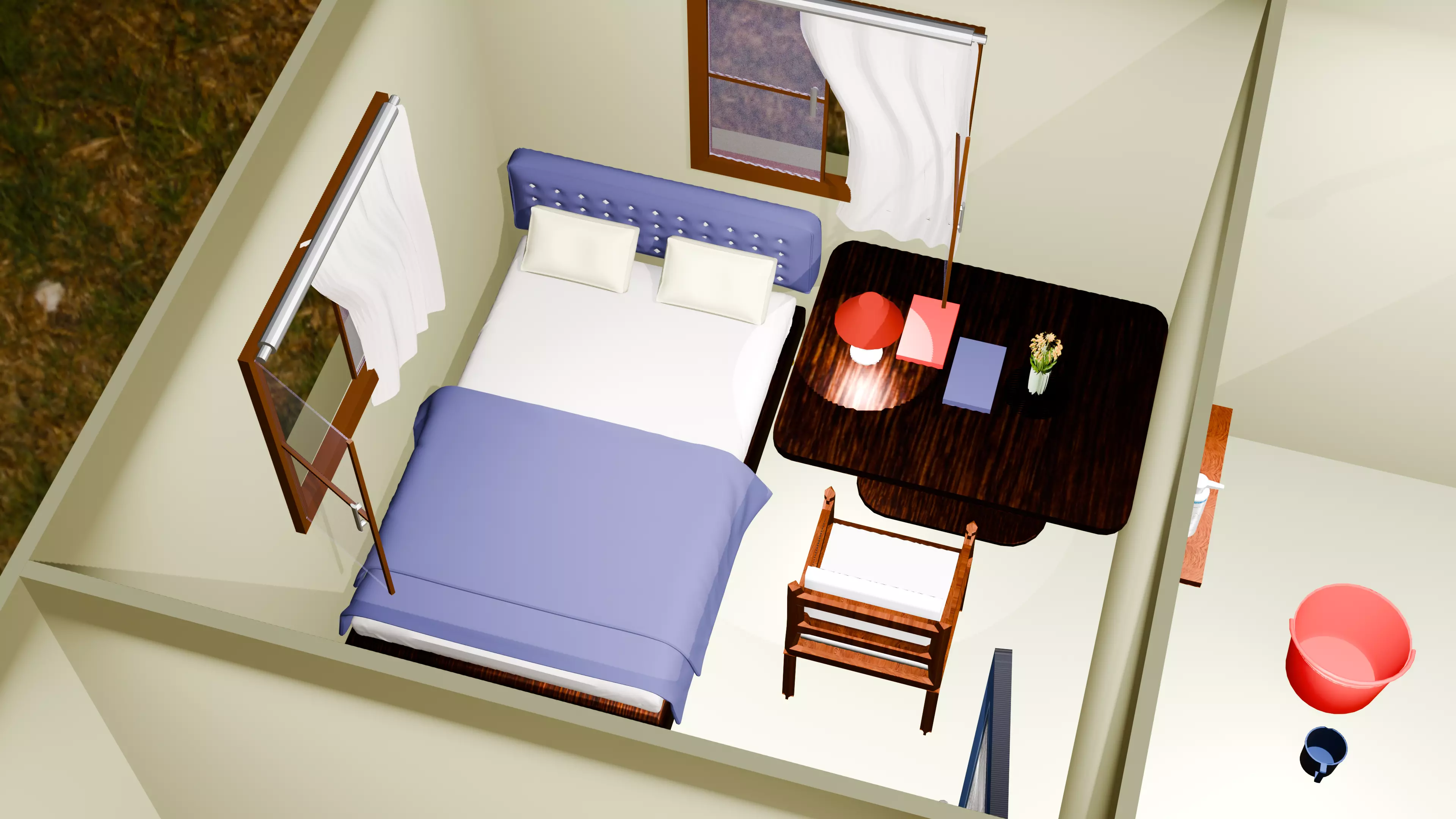 Modern Home Pack And Low Poly House Collection Low-poly 3D model_8