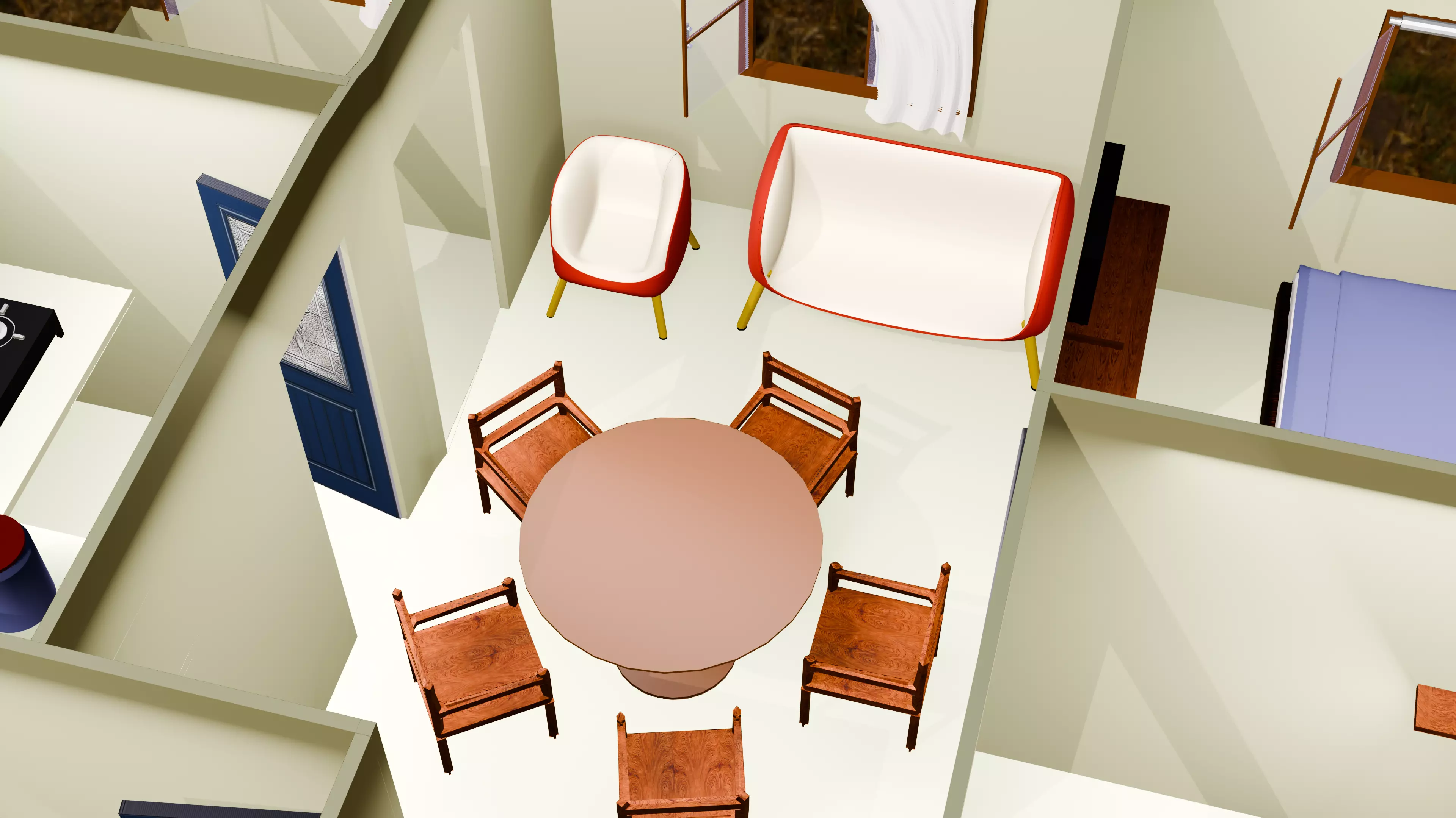 Modern Home Pack And Low Poly House Collection Low-poly 3D model_10