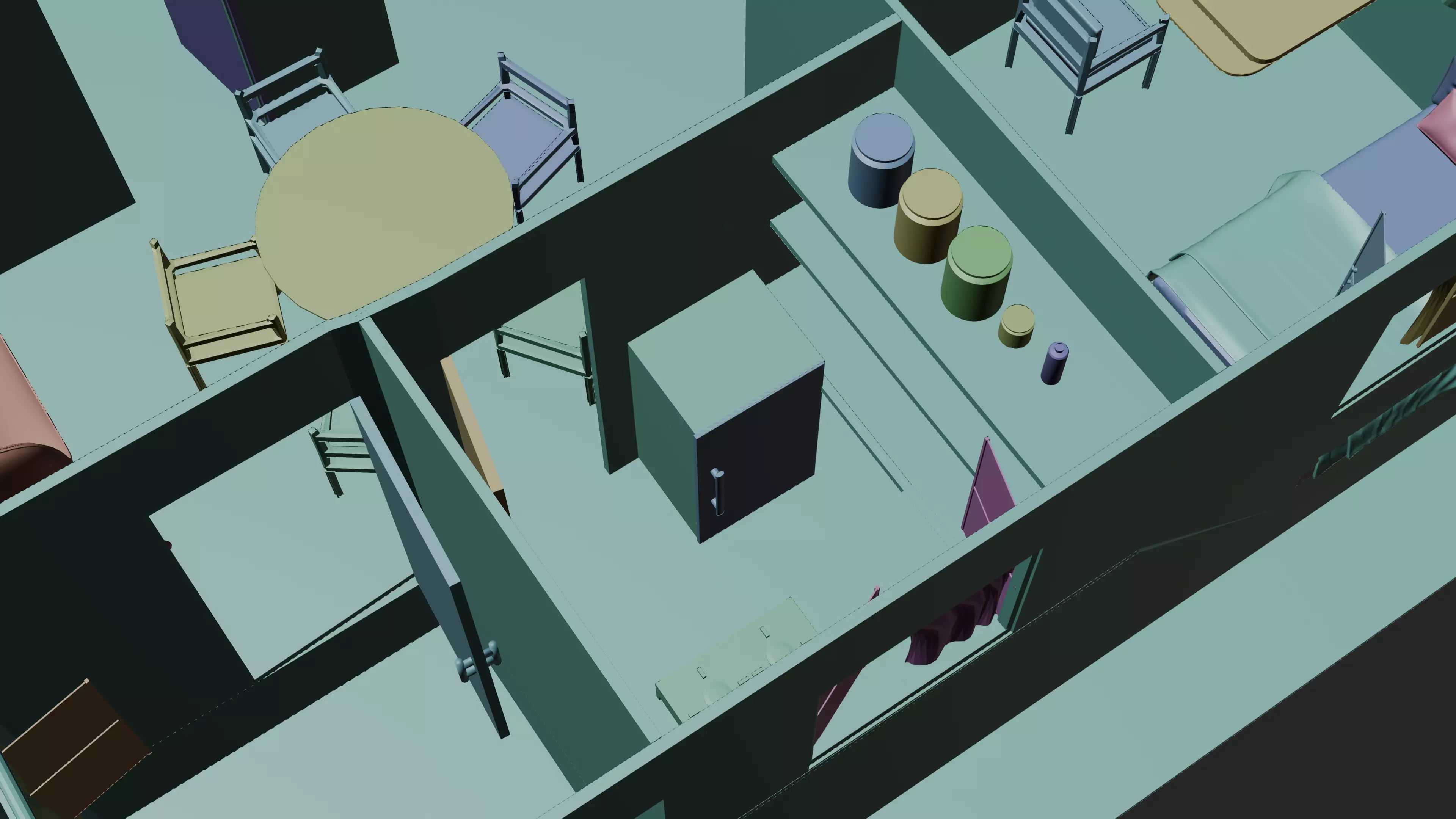 Modern Home Pack And Low Poly House Collection Low-poly 3D model_14