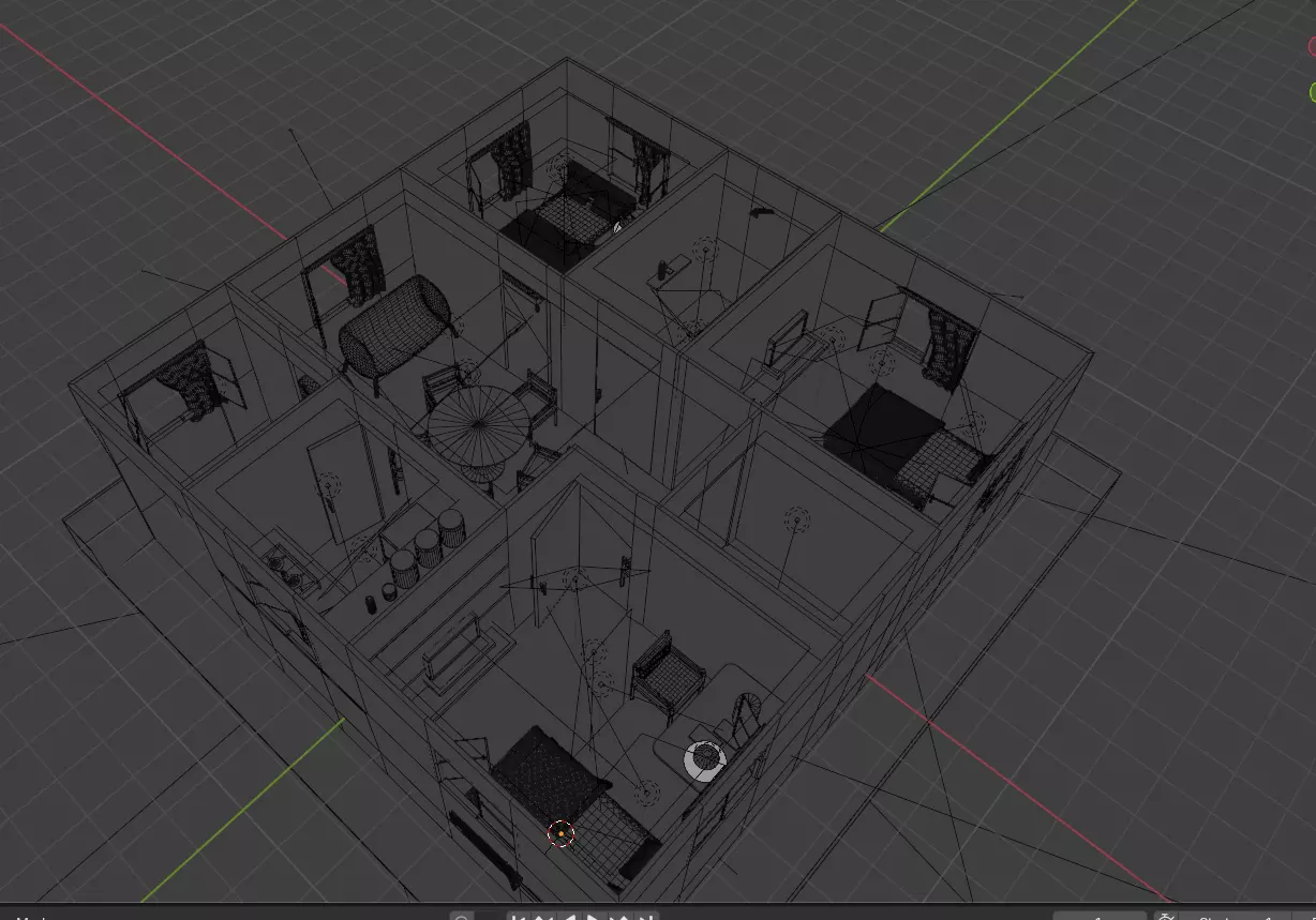 Modern Home Pack And Low Poly House Collection Low-poly 3D model_2