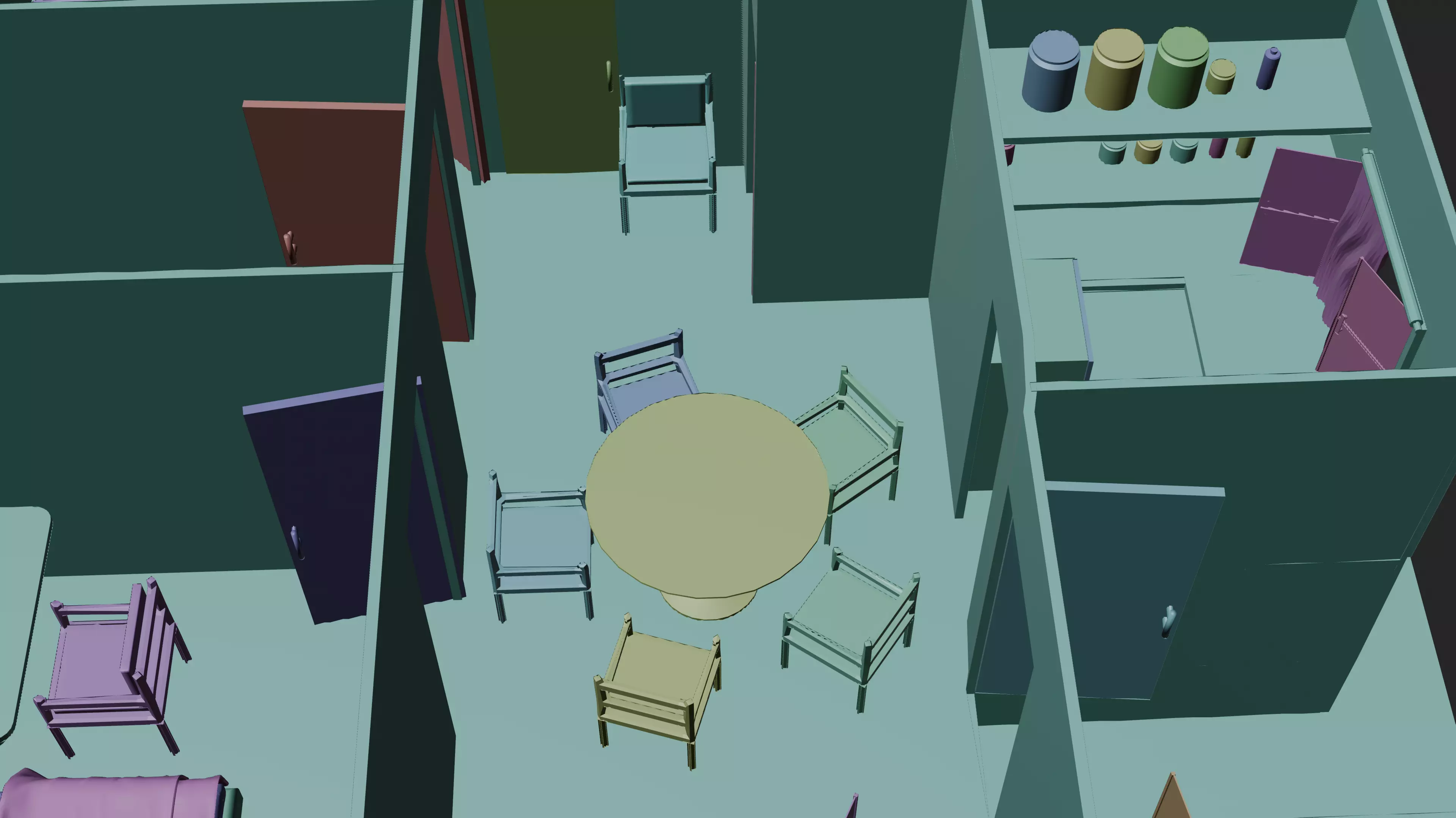 Modern Home Pack And Low Poly House Collection Low-poly 3D model_11