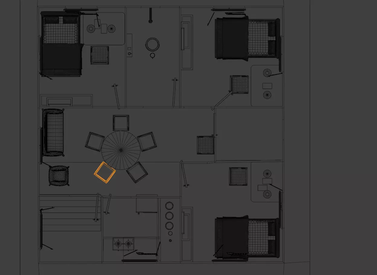 Modern Home Pack And Low Poly House Collection Low-poly 3D model_30